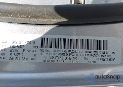 2017 Jeep Compass Sport Fwd from USA, damaged, VIN 1C4NJCBA7HD124149